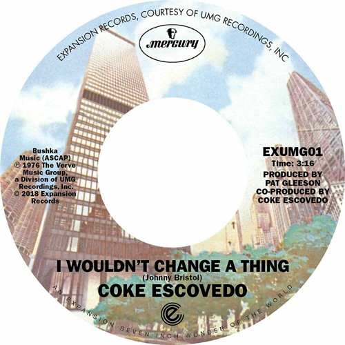 Coke Escovedo - (Runaway) I Wouldn't Change A Thing (Dj XS Edit)