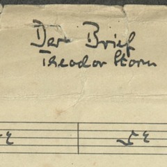 J. Schweppe: "Der Brief" (Theodor Storm)