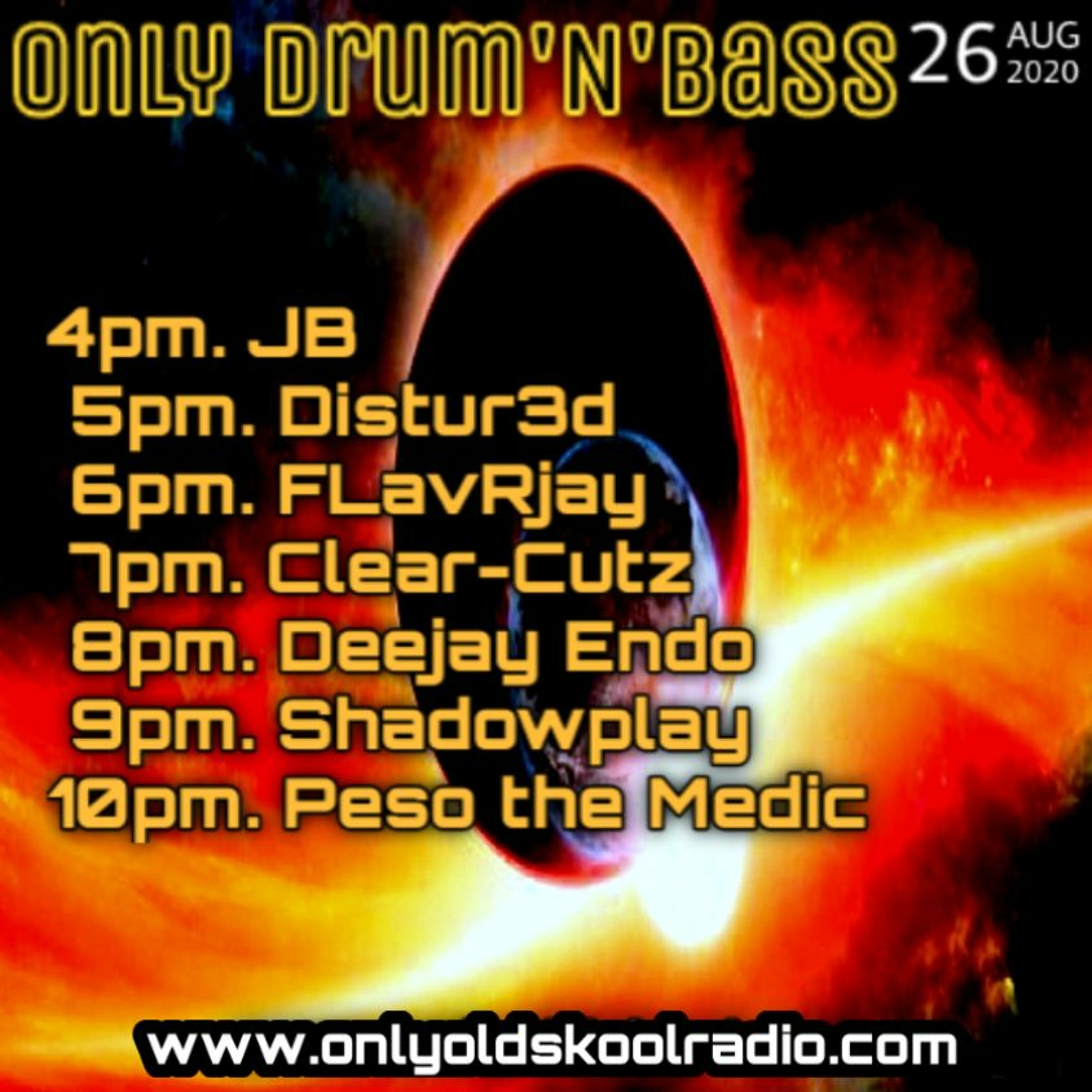 FLavRjay - Only Drum'n'Bass on OOS Radio. 26-8-20 episode artwork