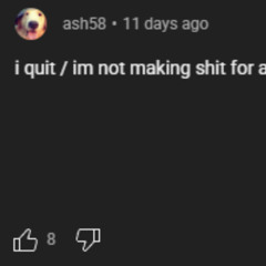 just found out ash58 is retiring. ts was my first song and it was his beat. prod ash58 btw
