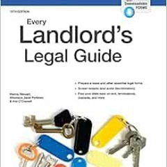Access KINDLE 📤 Every Landlord's Legal Guide by Marcia Stewart,Janet Portman Attorne
