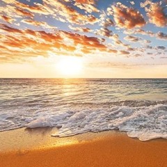after breakfast on the seashore