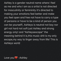 Ashley's Excape💔