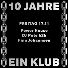 2023-11-17 Live At 10 Jahre Ein Klub, Kegelbahn, Luzern (DJ Pete, Finn Johannsen)