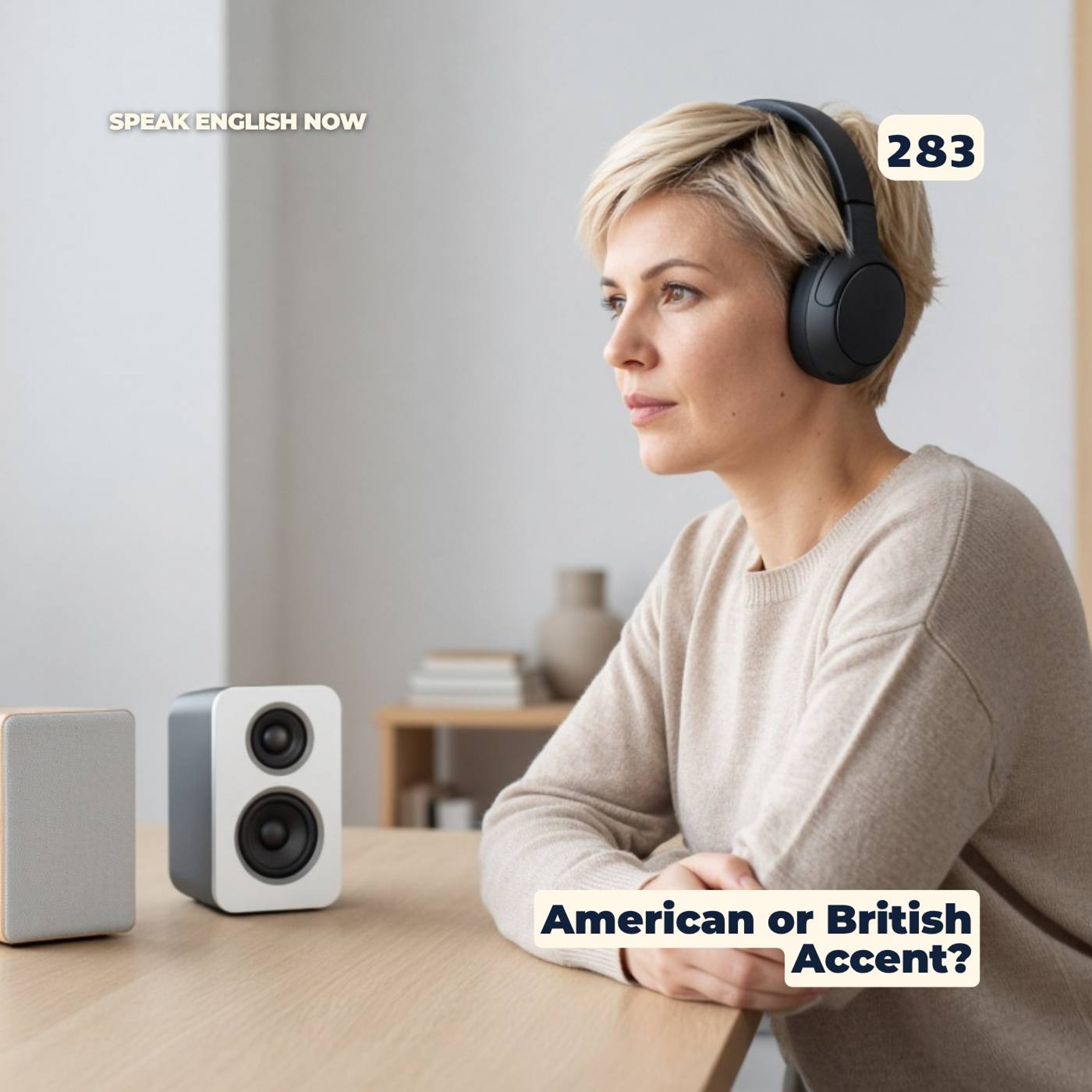 #283 American or British English Accent - Which One's for You? episode artwork