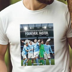 Football Congratulations To Man City On Becoming The First Men’s English Team To Win 4 League Titles In A Row Unisex T Shirt