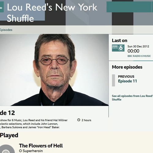 Lou Reed spins the Flowers Of Hell