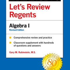 [Free] PDF 🖍️ Let's Review Regents: Algebra I Revised Edition (Barron's Regents NY)