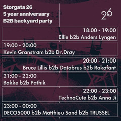 SG26 5 year anniversary B2B backyard party 08/12-23 | 22.00 - 23.00