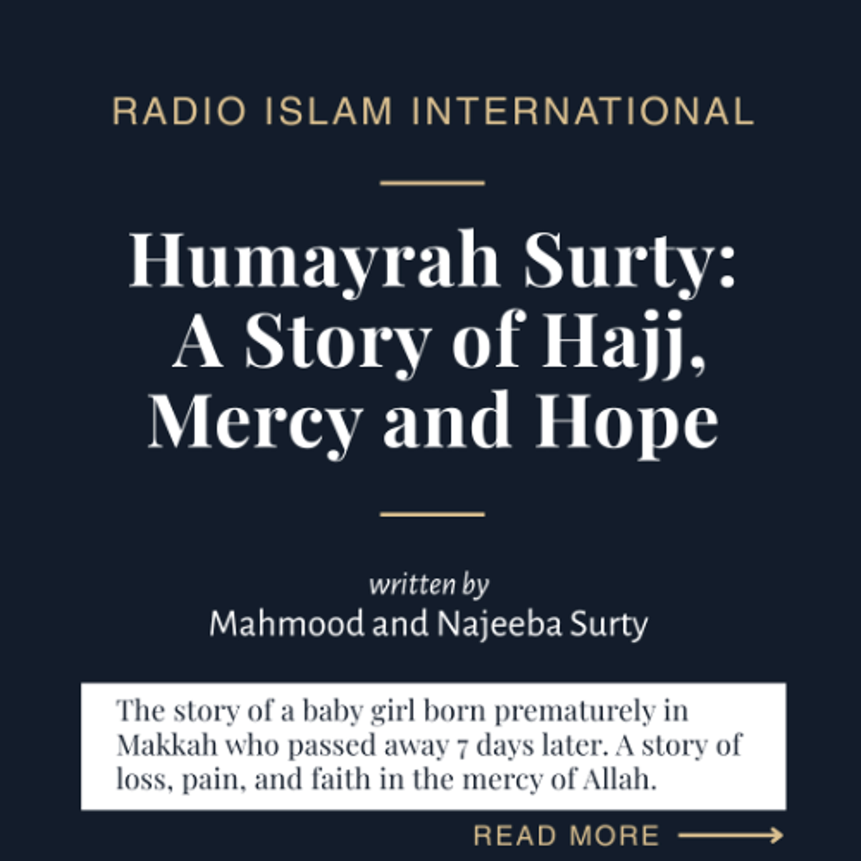 Humayrah's story: From Birth to Janazah in Makkah