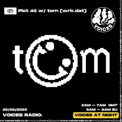 Plot 45 w/ tom (wrk.dat) on Voices Radio – 25th August 2023