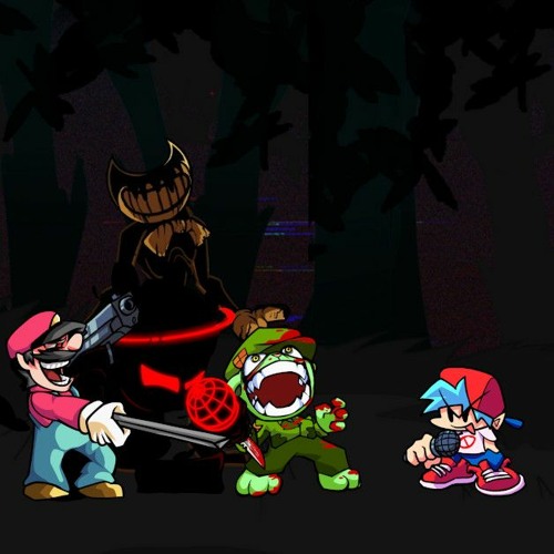 Demonic Faceoff (Triple Trouble but It's a Fiqpy, Ink Demon, Auditor, and Devil Mario Cover)