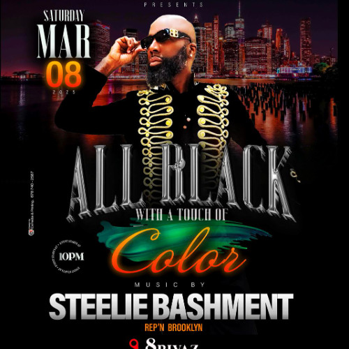 RICOVIBES ALL BLACK BIRTHDAY BASH MARCH 8th 2025 STEELIE BASHMENT JUGGLING