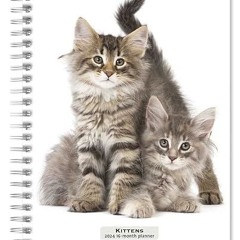 ⚡PDF⚡ Kittens | 2024 6 x 7.75 Inch Spiral-Bound Wire-O Weekly Engagement Planner Calendar | New