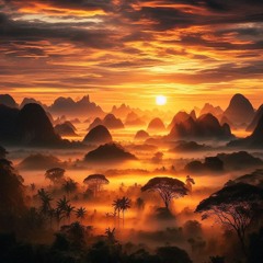 Sunrise Paints the Sky with Gold - Metal Mix