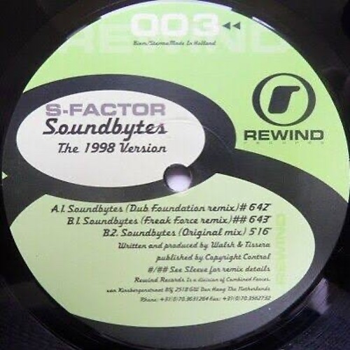 S-Factor - Soundbytes (Dub Foundation Remix)