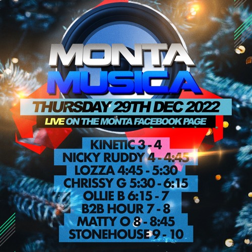 Chrissy G | Monta Live 29th Dec 2022