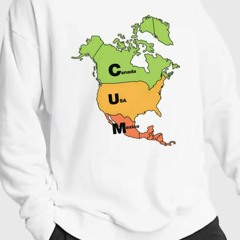 Cum Map Canada Usa And Mexico T-Shirt