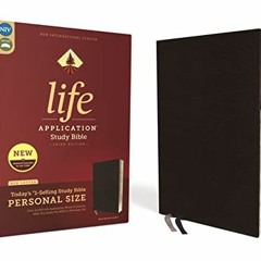 *( NIV, Life Application Study Bible, Third Edition, Personal Size, Bonded Leather, Black, Red