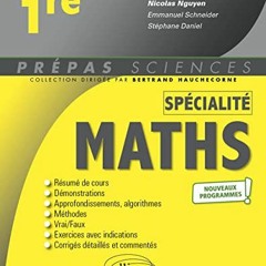 [Télécharger le livre] Spécialité Mathématiques - Première - nouveaux programmes au format MOB