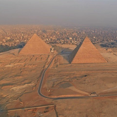 Sébastien Léger at the Great Pyramids of Giza, in Egypt for Cercle