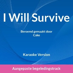 Cake - I Will Survive guitar backing track