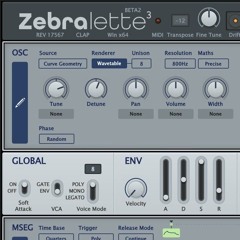 One Synth Challenge #200: Zebralette 3 Beta by U-he