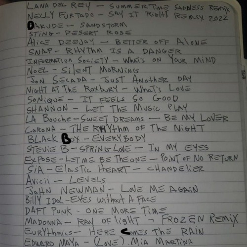 dean presents custom favorite songs mix (recorded live)