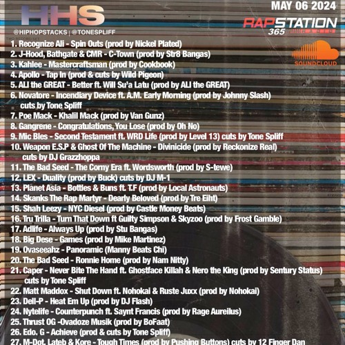 Hip Hop Stacks with Tone Spliff - 05/06/24