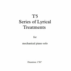 T5 - Series of Lyrical Treatments - for mechanical piano solo