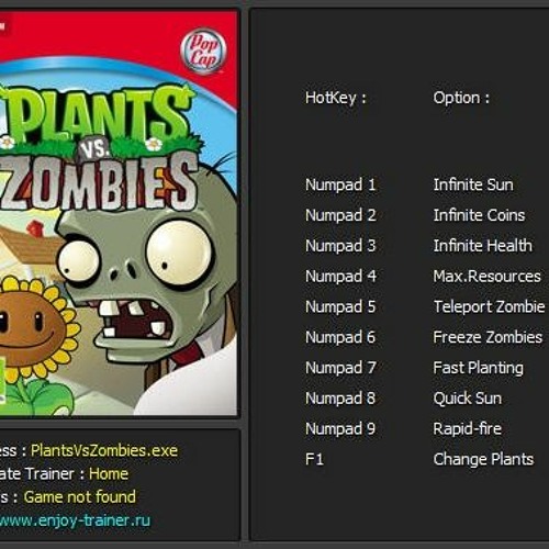 Stream Plants Vs Zombies Trainer Download 2012 By Naresh | Listen Online  For Free On Soundcloud