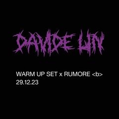 Warm up set x Rumore <b> 29.12.23