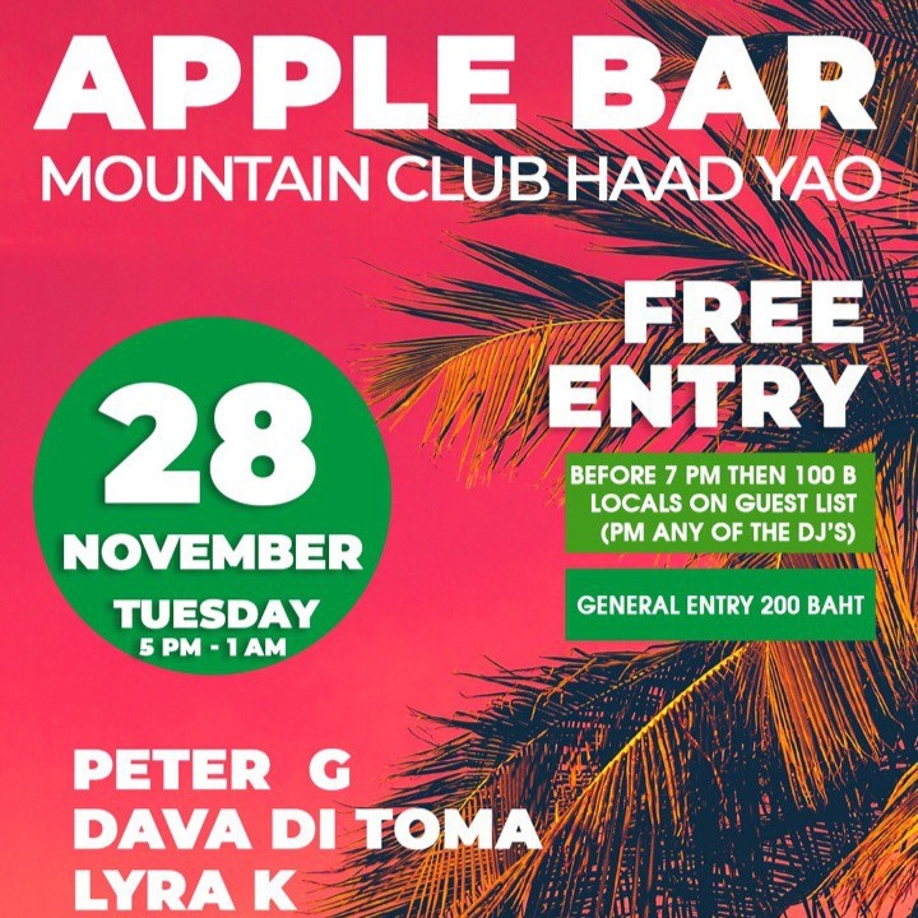 Dava Di Toma @ Apple Bar Koh Phangan 28.11.23 episode artwork