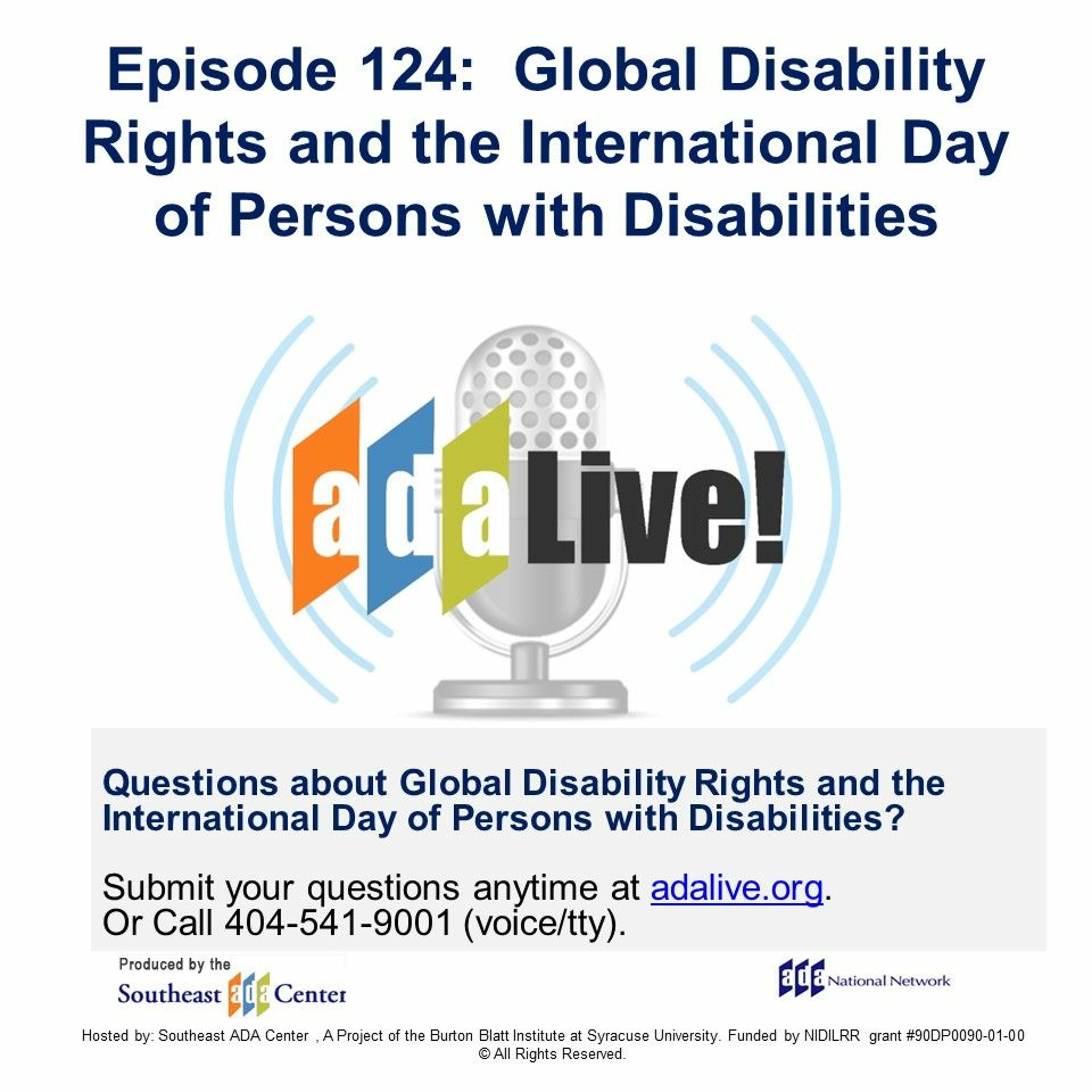 Episode 124:  Global Disability Rights and the International Day of Persons with Disabilities episode artwork