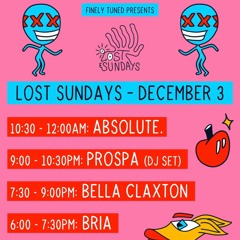 Live from Lost Sundays - Nora / Sydney - Sunday 3rd Dec 2023