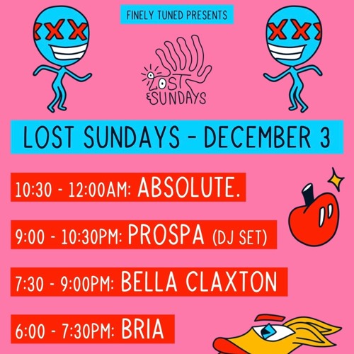 Live from Lost Sundays - Nora / Sydney - Sunday 3rd Dec 2023
