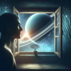 Saturne à ma Fenêtre - Vincent Caplan IA