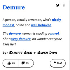 Demure (My Baby) (feat. Gwen Diva) (prod. by Fatman)