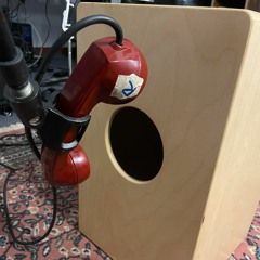 Cajon Recording 4 - Telephone mic on the back