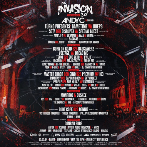 DNB Collective Presents : Invasion 2.0 Jaybee B2B C3