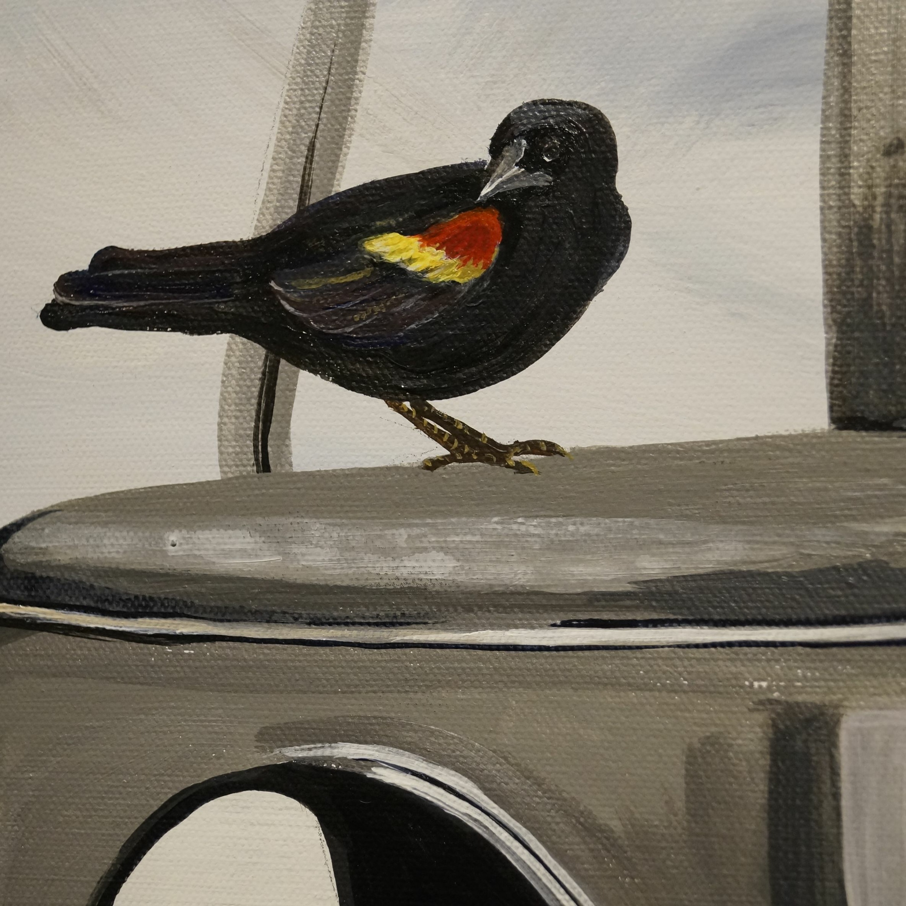 Julie Schram: Birds on Chairs