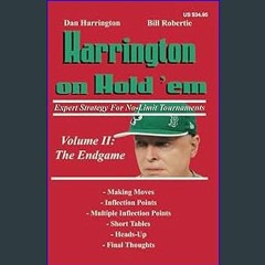 [Ebook]$$ 📚 Harrington on Hold 'em Expert Strategy for No Limit Tournaments, Vol. 2: Endgame [[] [