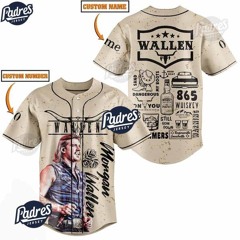Morgan Wallen Whiskey Glasses Custom Baseball Jersey Style