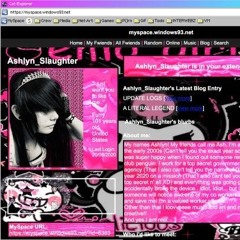 Popstar on Myspace w/ x0x0jolyne [moe191 x Pinkcrush] *RARE SCENECORE*