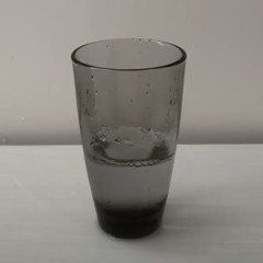 「Monitoring」but only with the noises from a glass of water