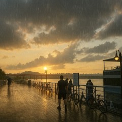 미야.. 비온다