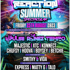 Reaction Live! Dj Talo Mc Surge B2B Mc Chufsy 25/8/2023 @The Quinn’s Inn - Spennymoor