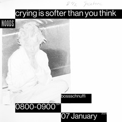 Noods Radio #10 - crying is softer than you think - Bossschnuffi (14/01/24)