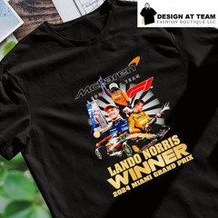 Lando Norris Winner 2024 Miami Grand Prix McLaren F1 Team shirt