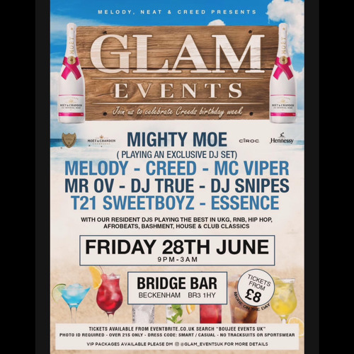 GLAM - 28th June - Essence, Viper, Mighty Mo, Creed, Melody & Neat